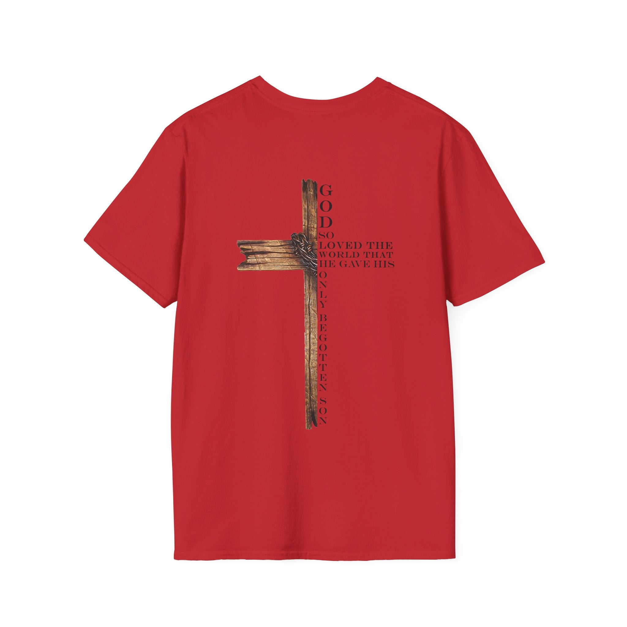 John 3:16 Cross T-Shirt — Christian Faith Bible Verse Tee