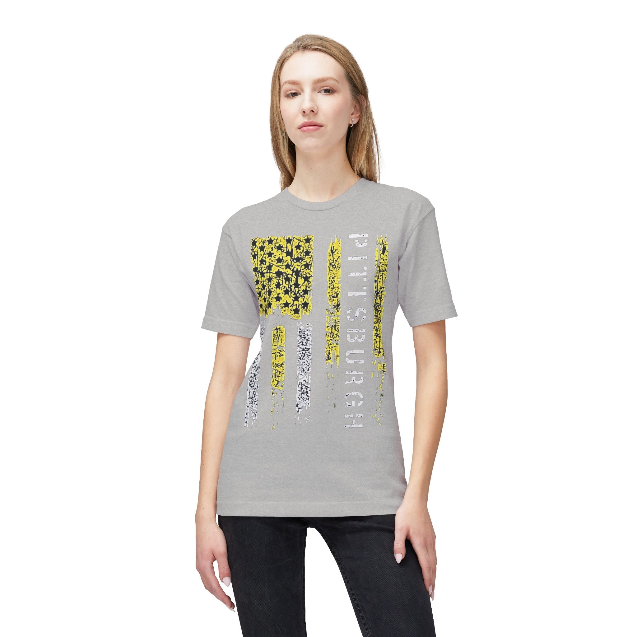 Pittsburgh Distressed Flag T-Shirt — Retro Steel City Graphic Tee