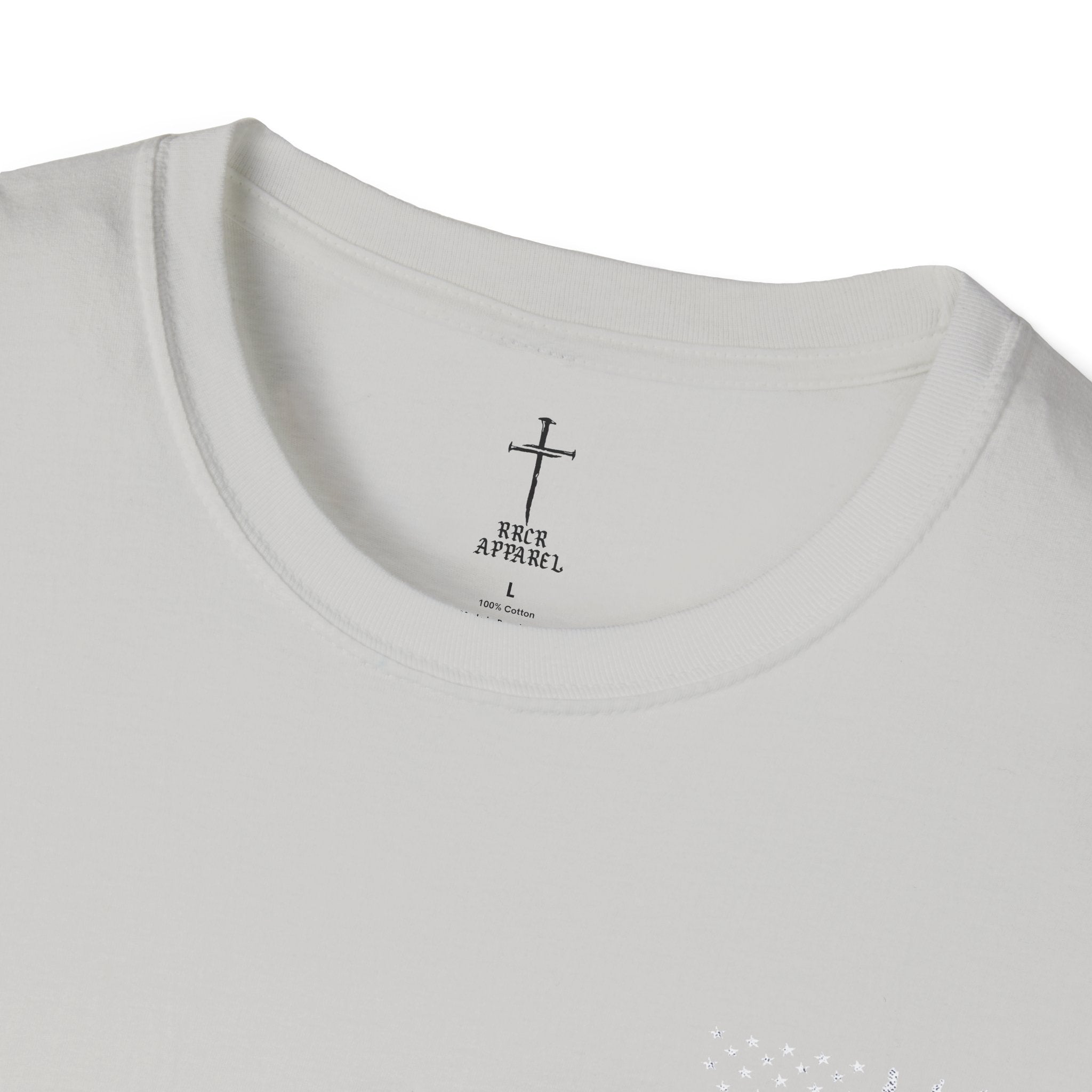 Christian Flag T-Shirt – “American by Birth, Christian by the Grace of God”