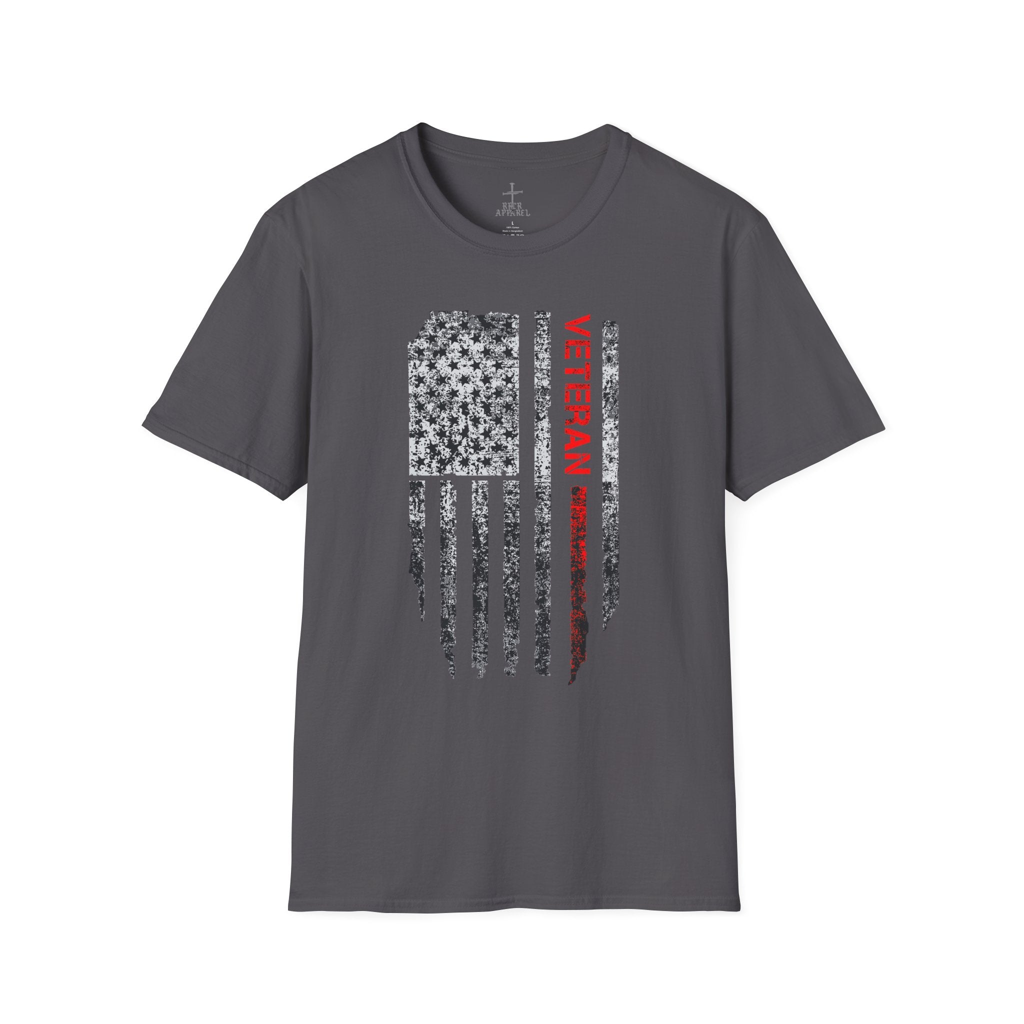 Veteran Tribute Unisex Softstyle T-Shirt - Patriotic Design