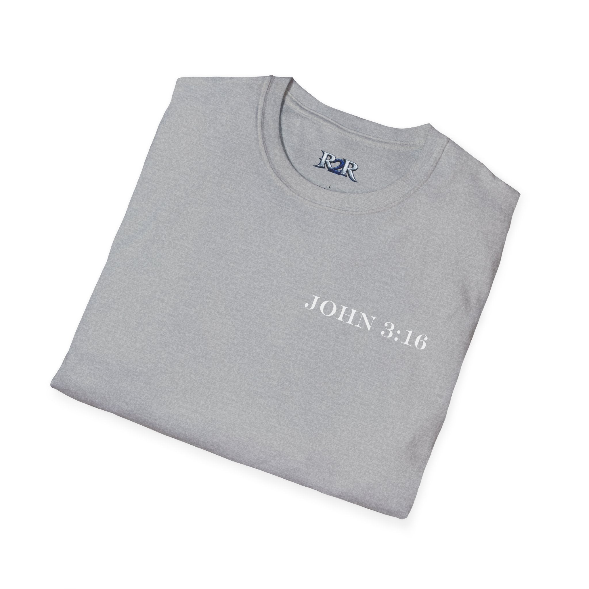 John 3:16 Cross T-Shirt — Christian Faith Bible Verse Tee