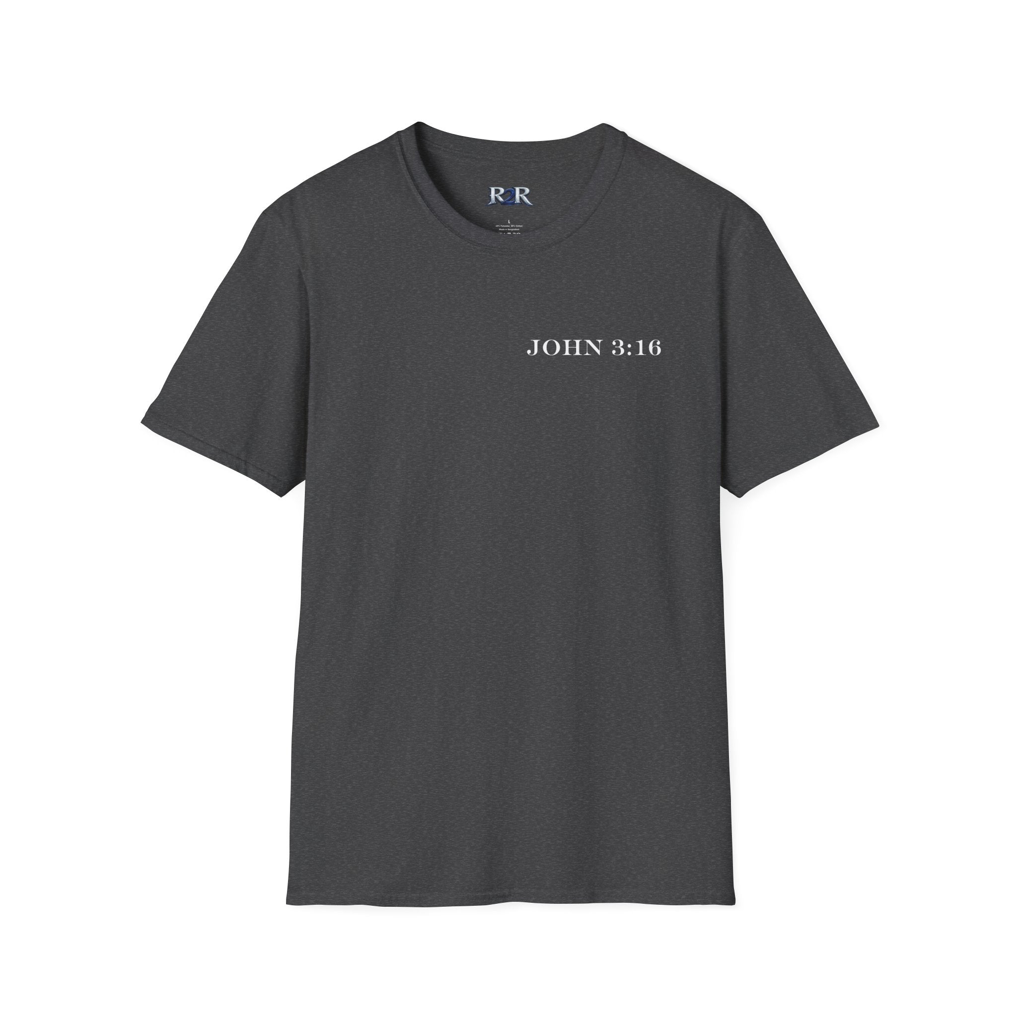 John 3:16 Cross T-Shirt — Christian Faith Bible Verse Tee