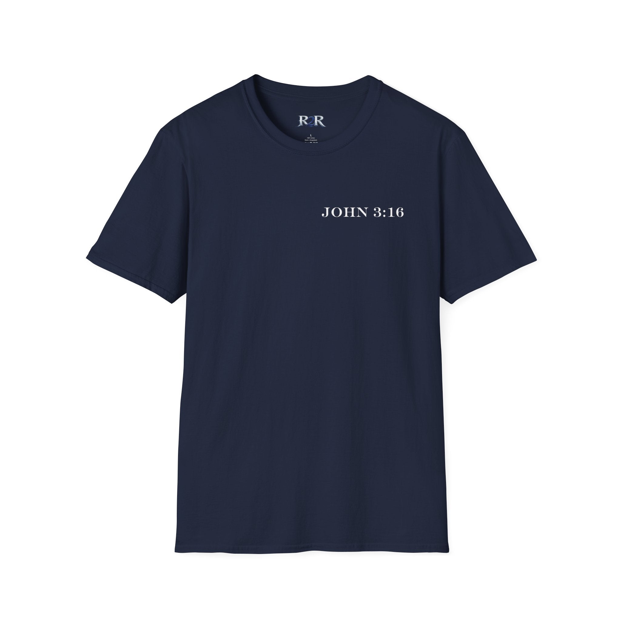 John 3:16 Cross T-Shirt — Christian Faith Bible Verse Tee