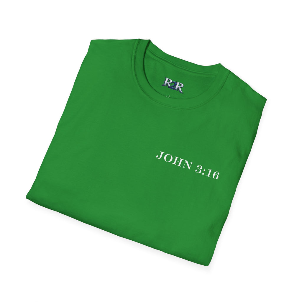 John 3:16 Cross T-Shirt — Christian Faith Bible Verse Tee