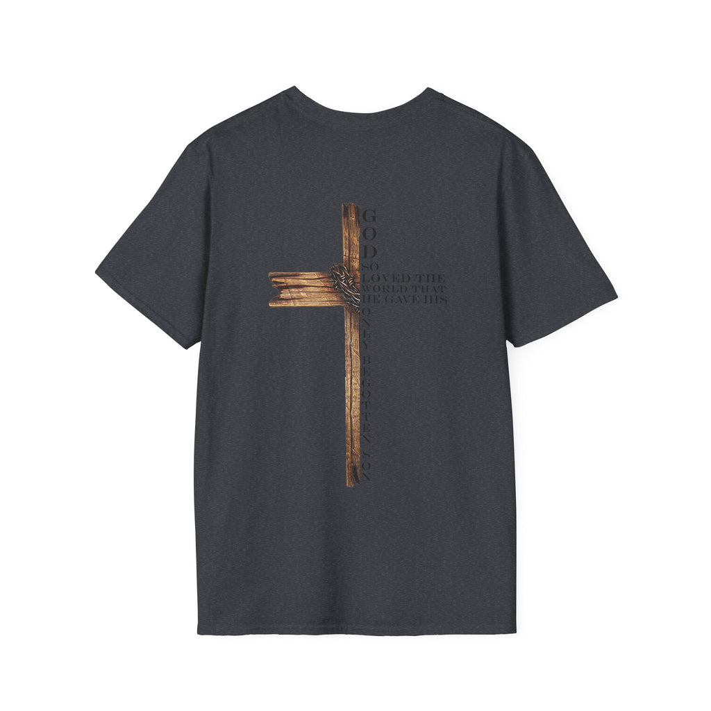 John 3:16 Cross T-Shirt — Christian Faith Bible Verse Tee