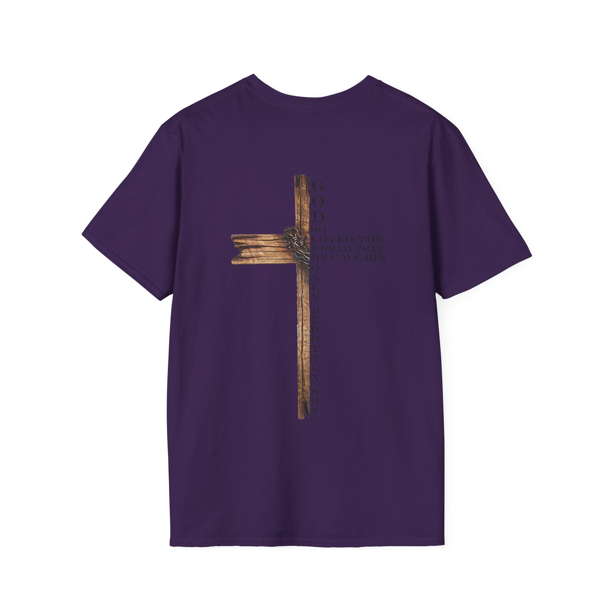 John 3:16 Cross T-Shirt — Christian Faith Bible Verse Tee