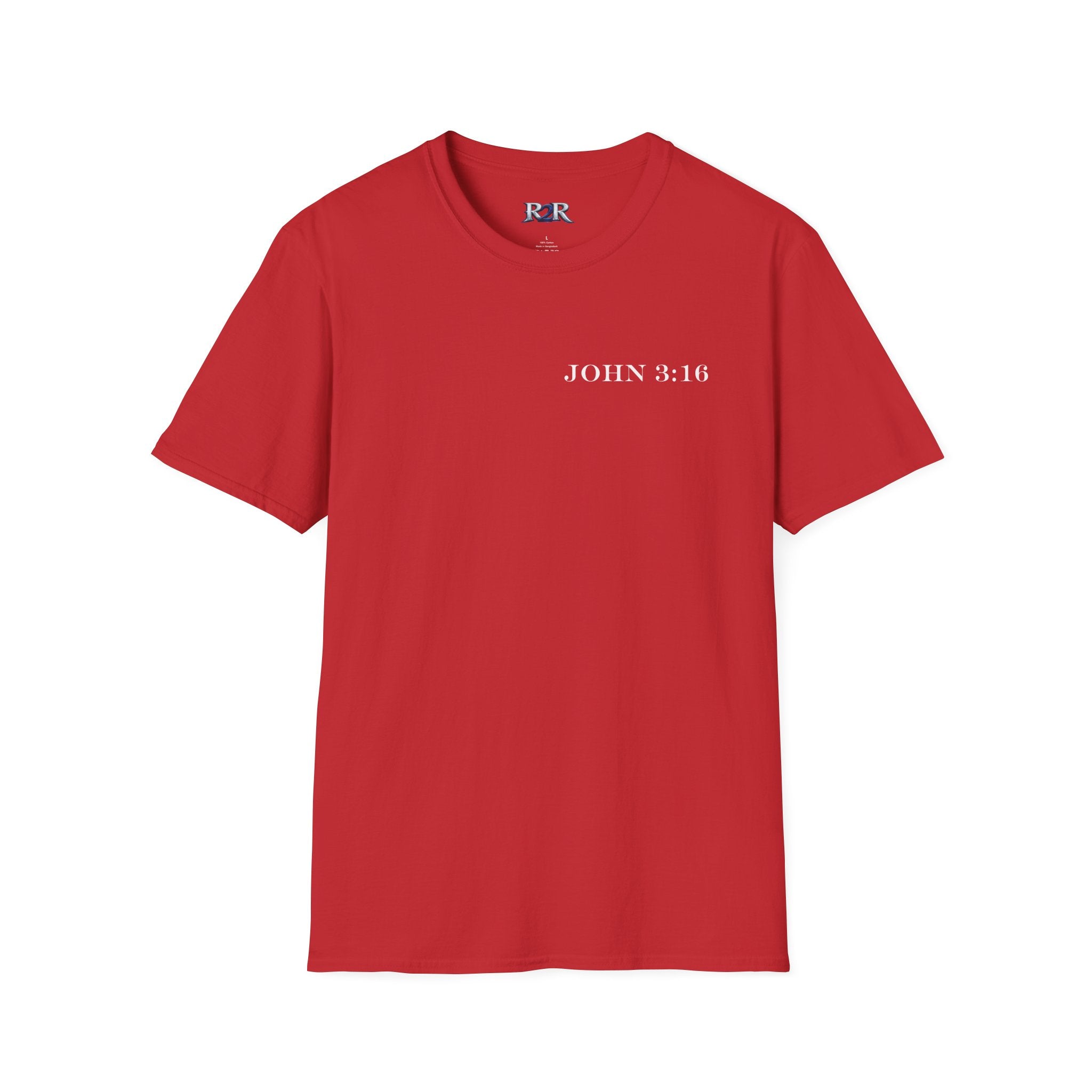 John 3:16 Cross T-Shirt — Christian Faith Bible Verse Tee