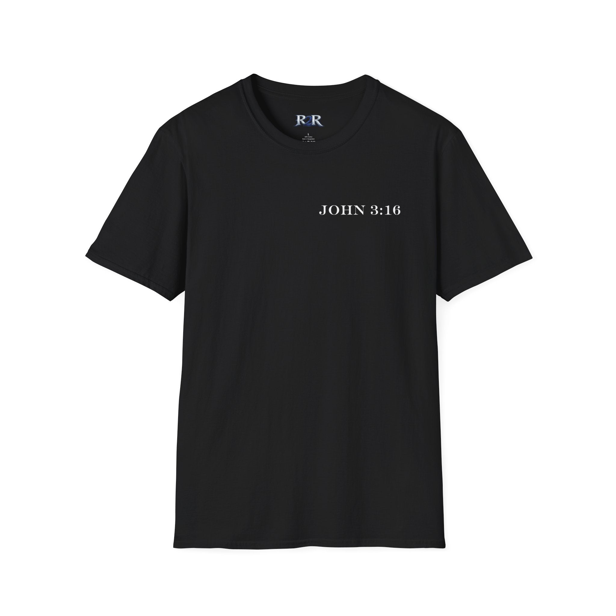 John 3:16 Cross T-Shirt — Christian Faith Bible Verse Tee