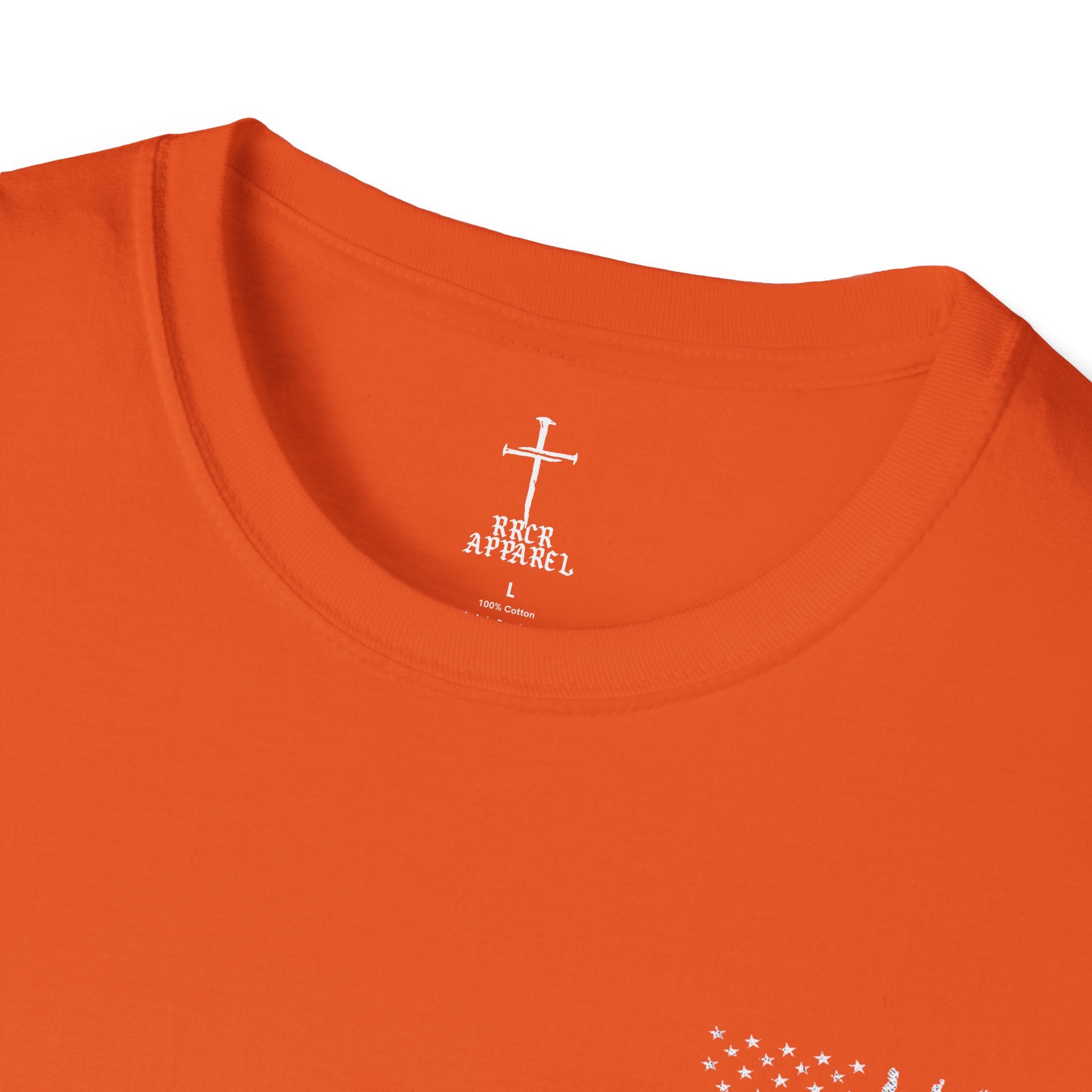 Christian Flag T-Shirt – “American by Birth, Christian by the Grace of God”