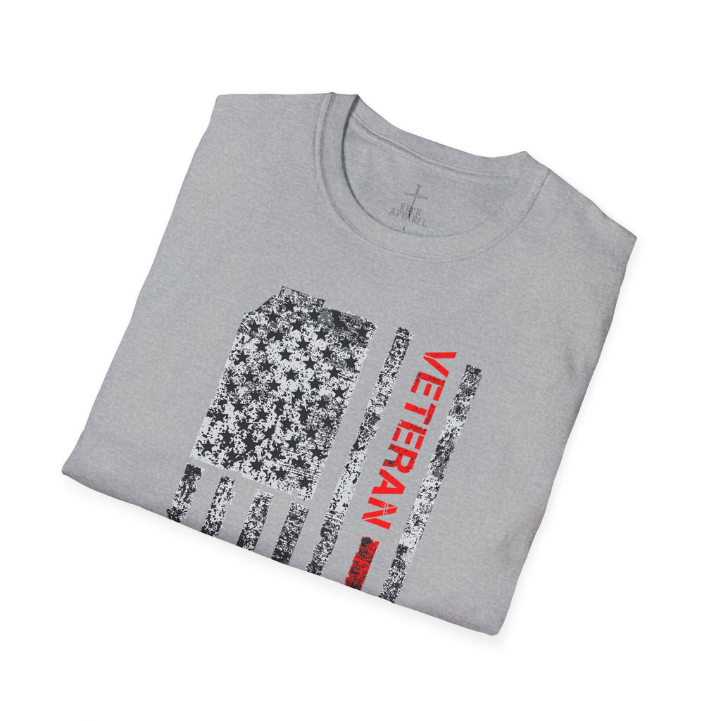 Veteran Tribute Unisex Softstyle T-Shirt - Patriotic Design