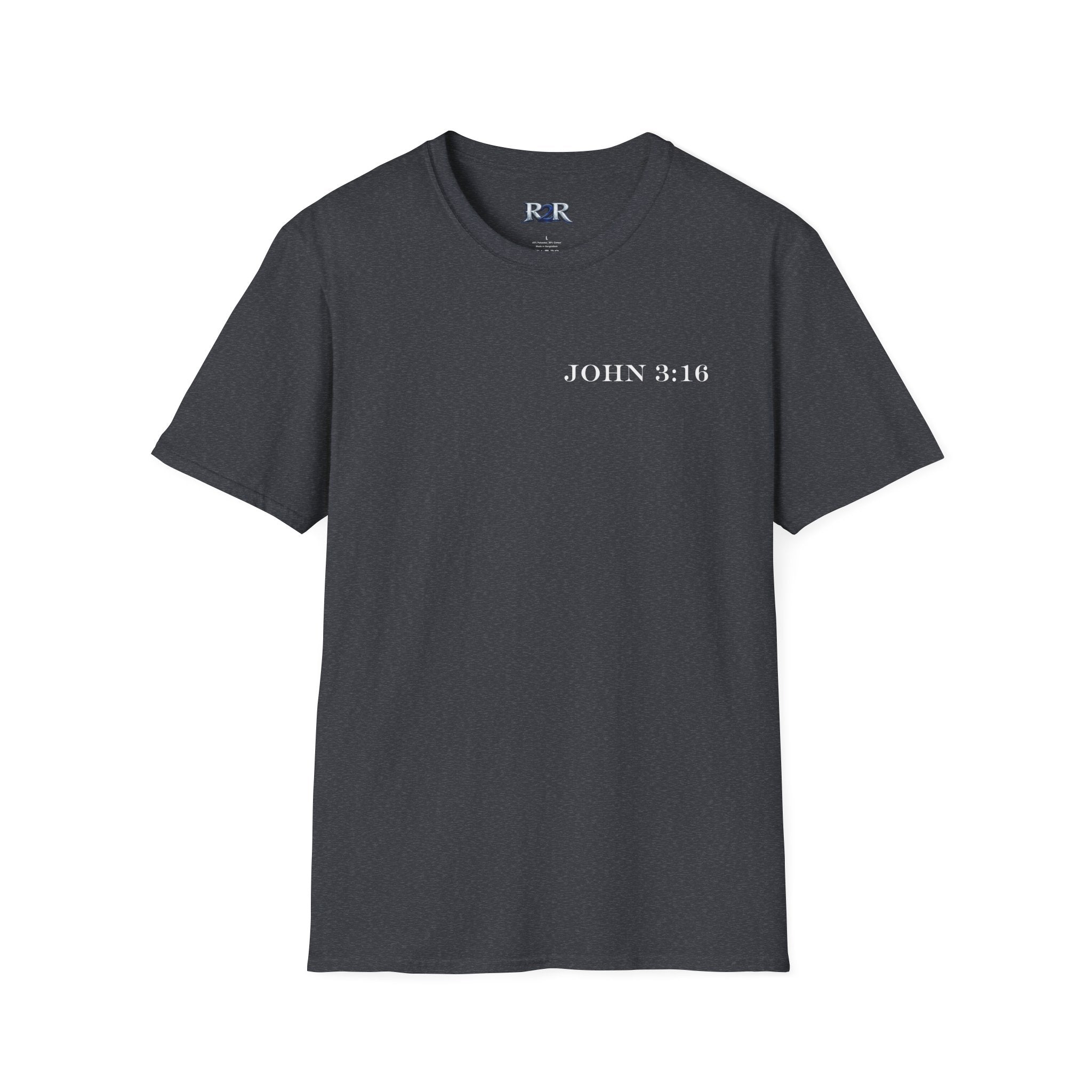 John 3:16 Cross T-Shirt — Christian Faith Bible Verse Tee