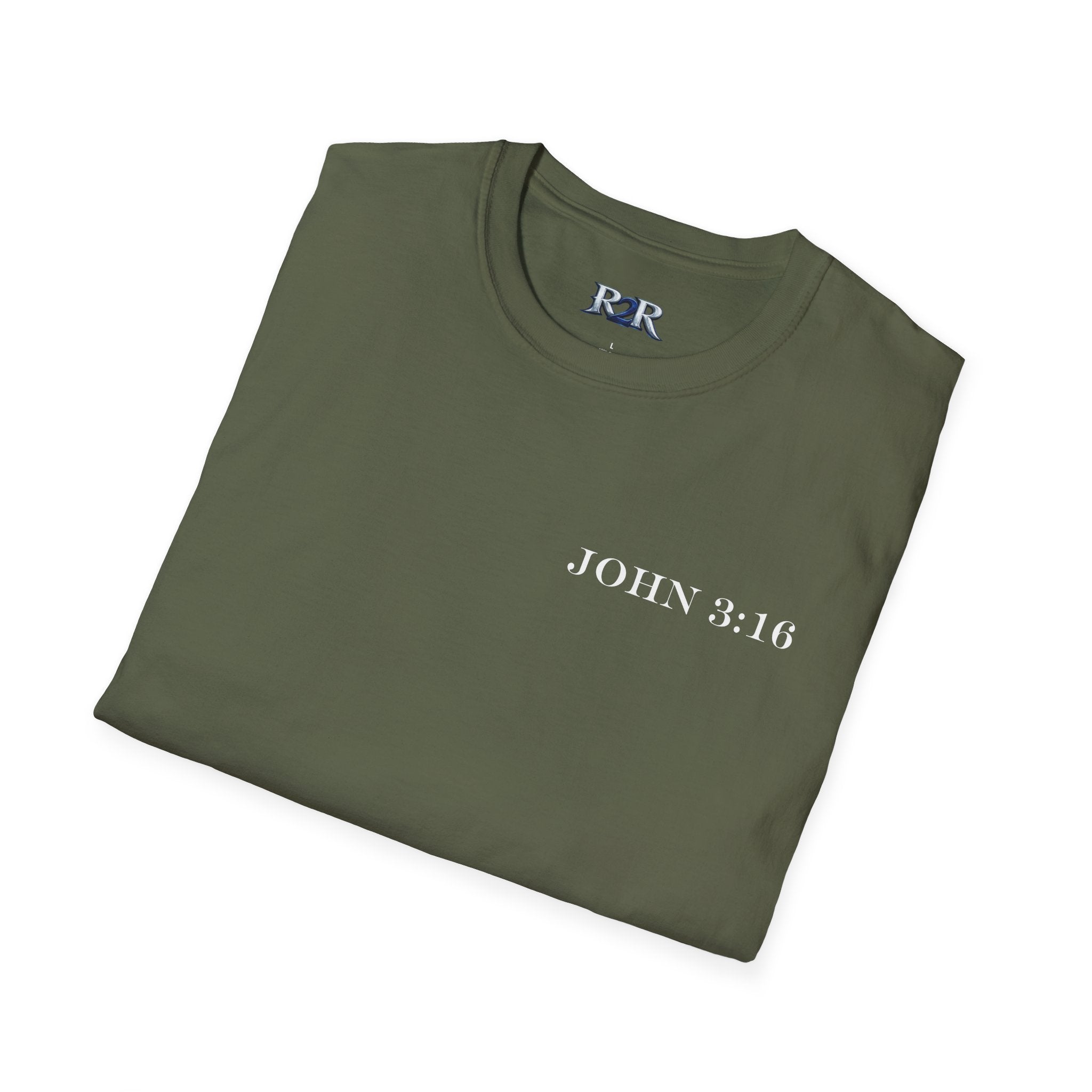 John 3:16 Cross T-Shirt — Christian Faith Bible Verse Tee