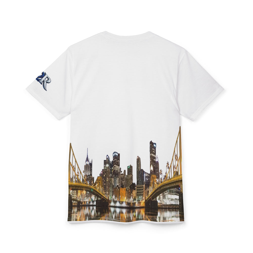 Pittsburgh Skyline Night Design — Steel City After Dark Graphic Tee