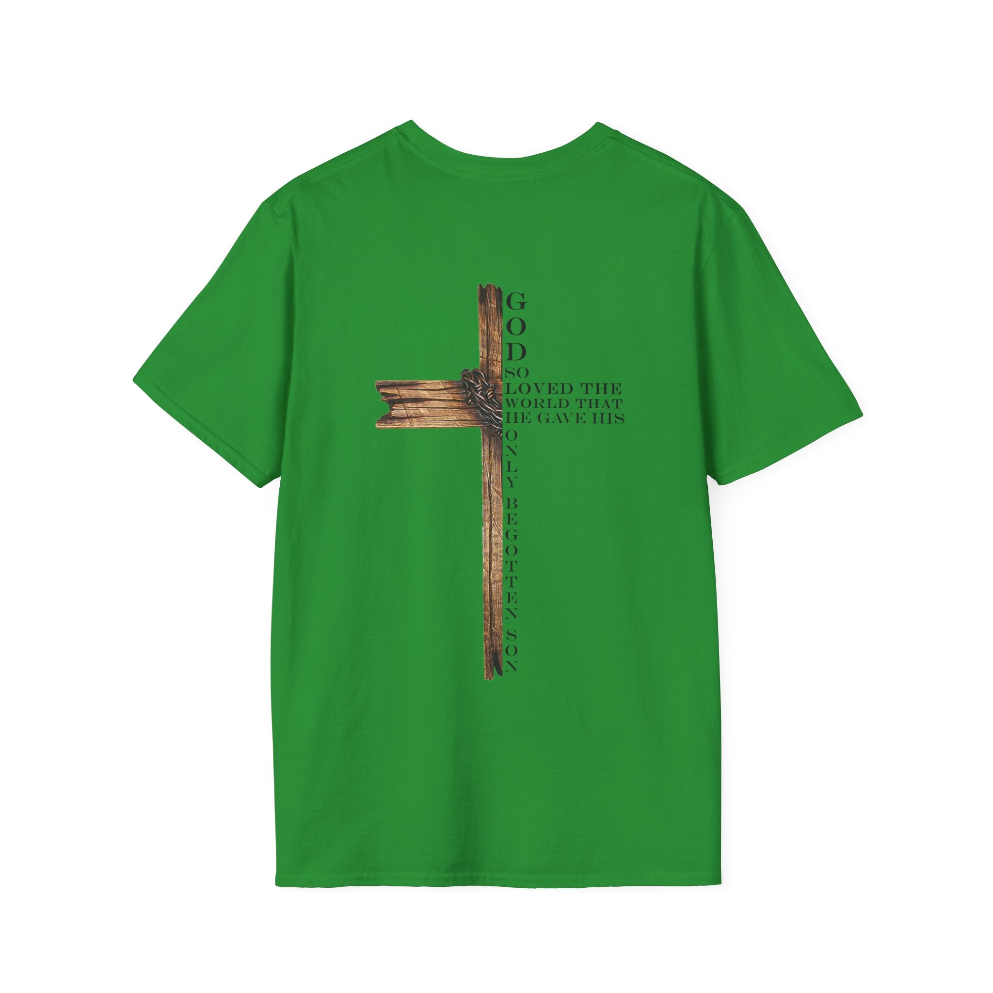 John 3:16 Cross T-Shirt — Christian Faith Bible Verse Tee