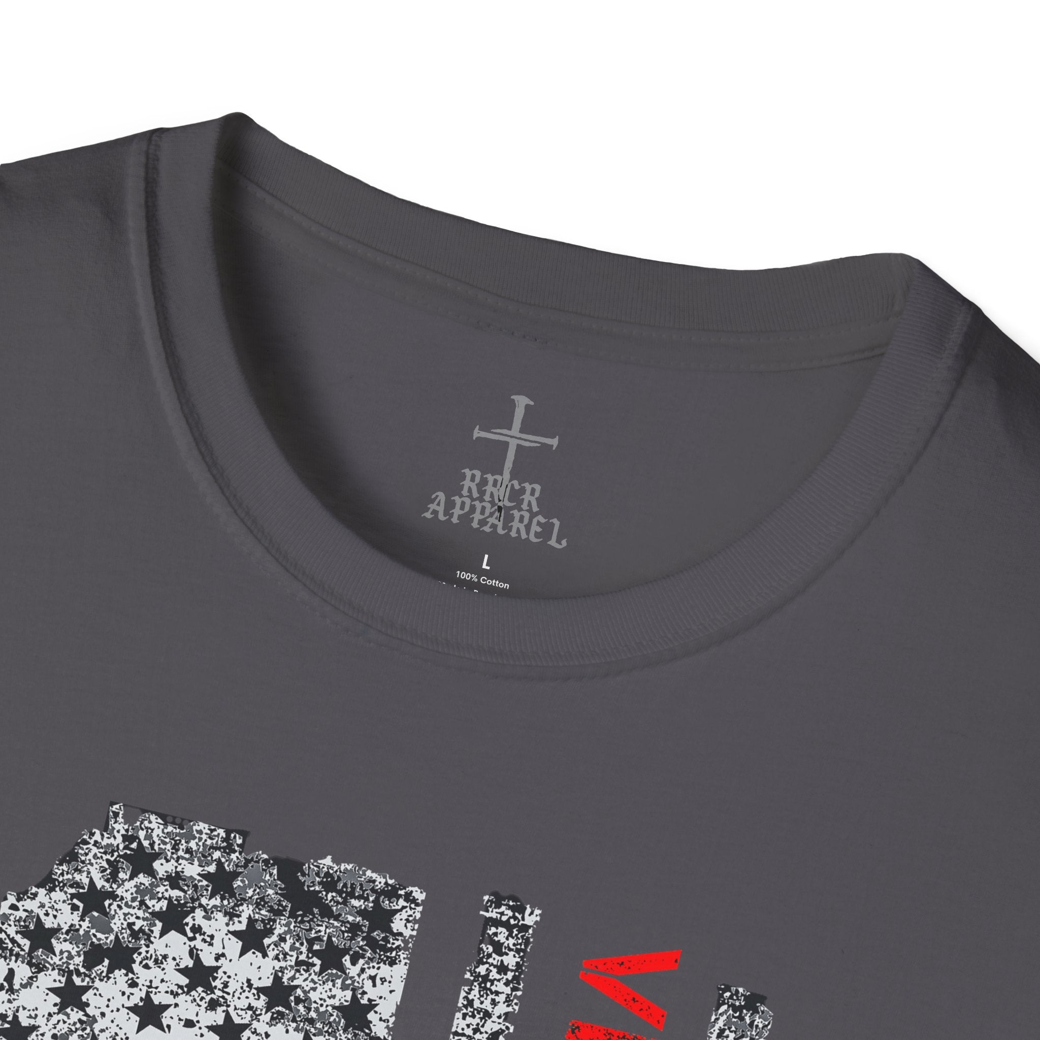 Veteran Tribute Unisex Softstyle T-Shirt - Patriotic Design