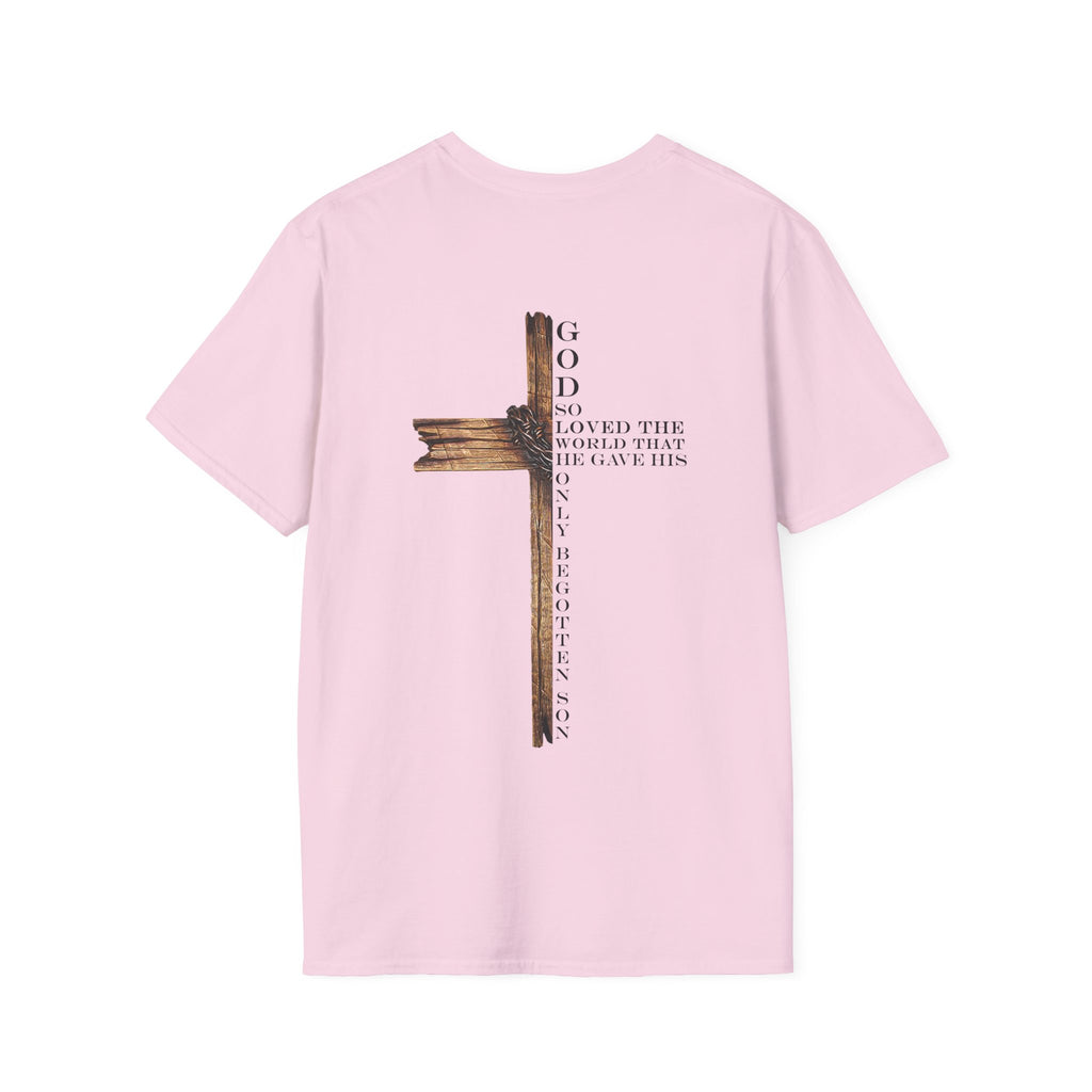 John 3:16 Cross T-Shirt — Christian Faith Bible Verse Tee