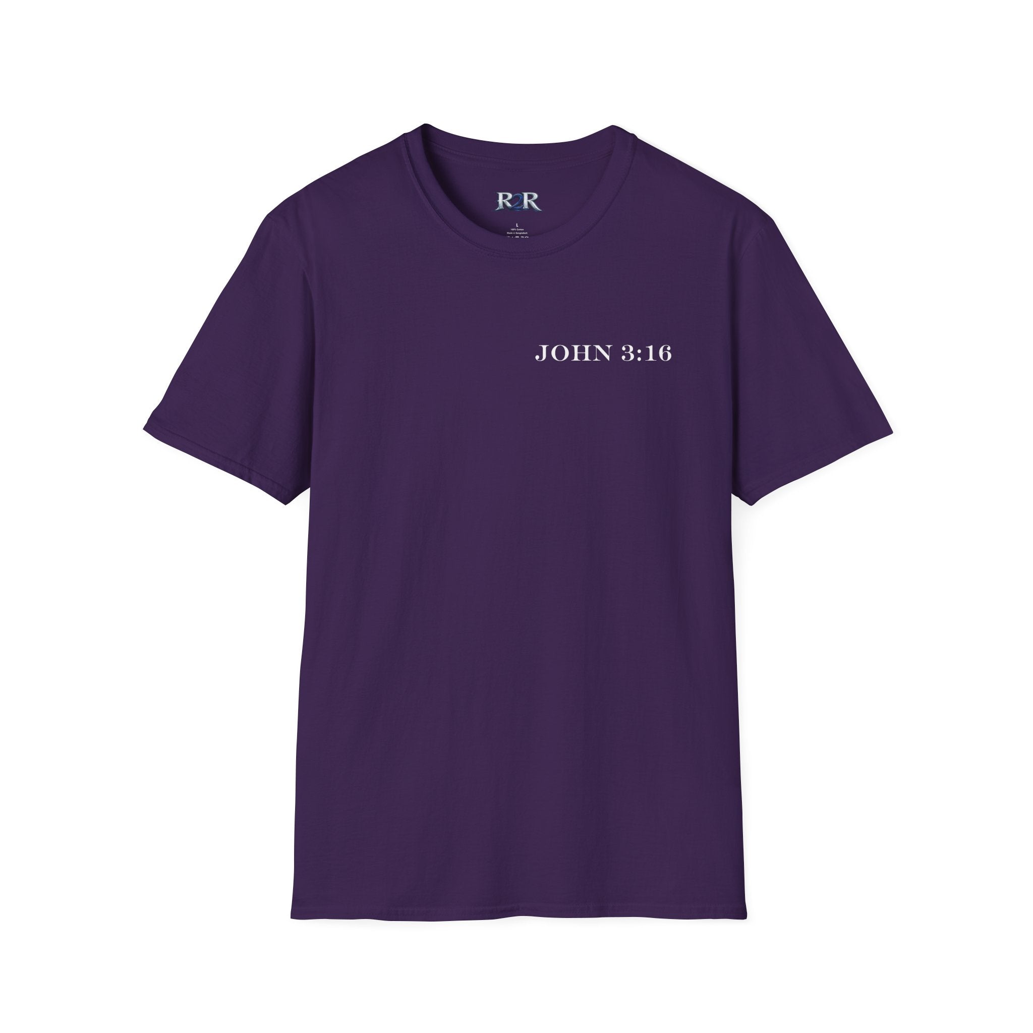John 3:16 Cross T-Shirt — Christian Faith Bible Verse Tee