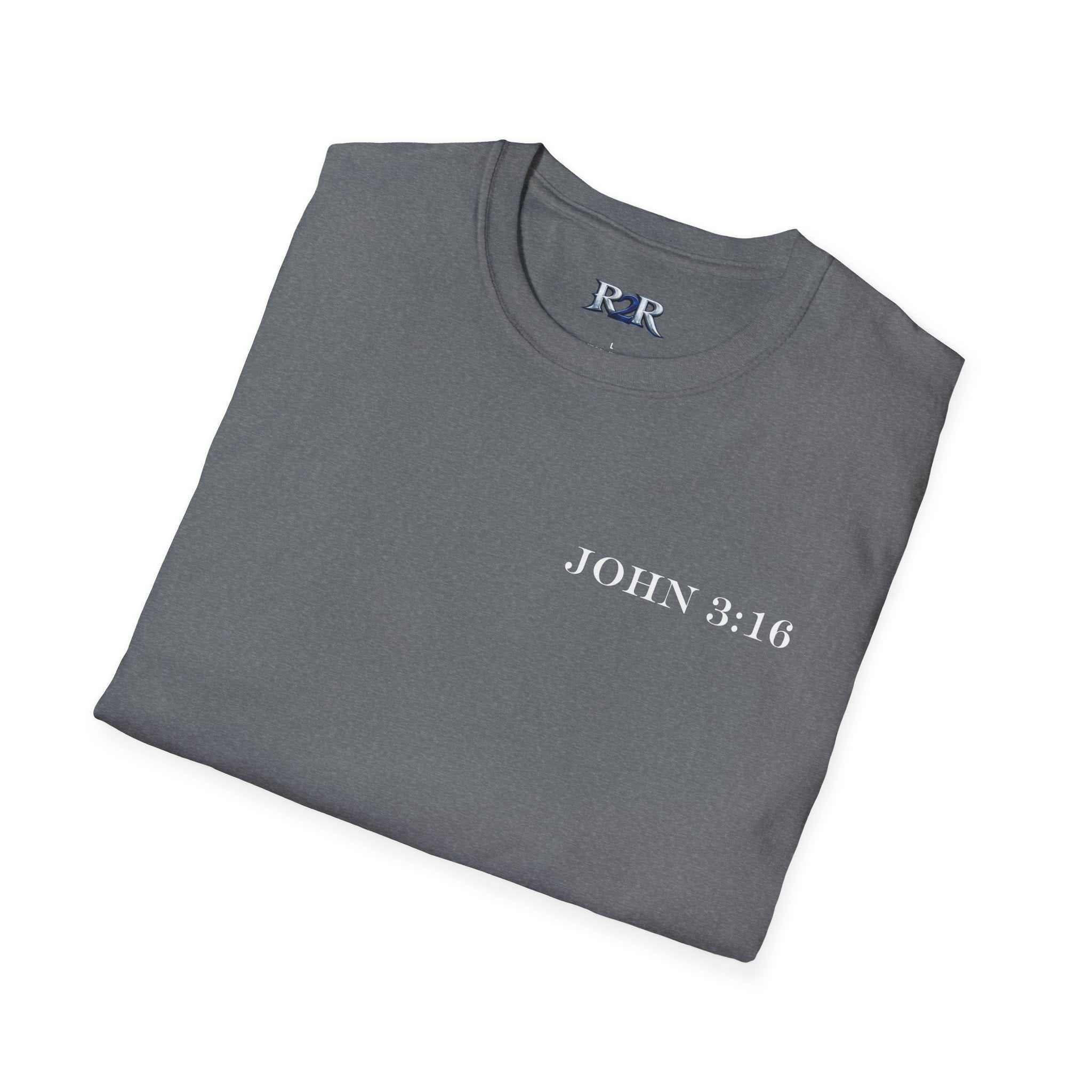 John 3:16 Cross T-Shirt — Christian Faith Bible Verse Tee