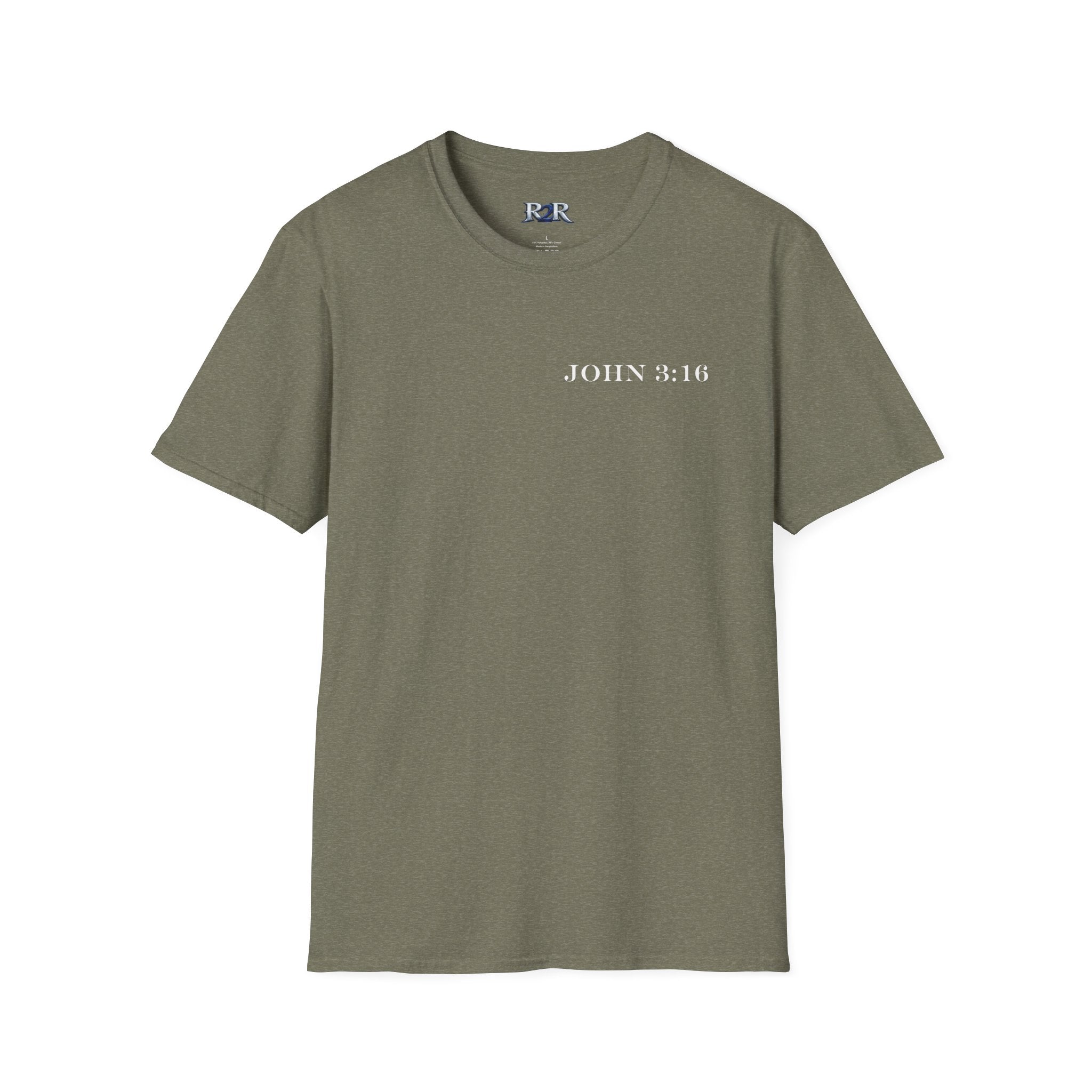 John 3:16 Cross T-Shirt — Christian Faith Bible Verse Tee