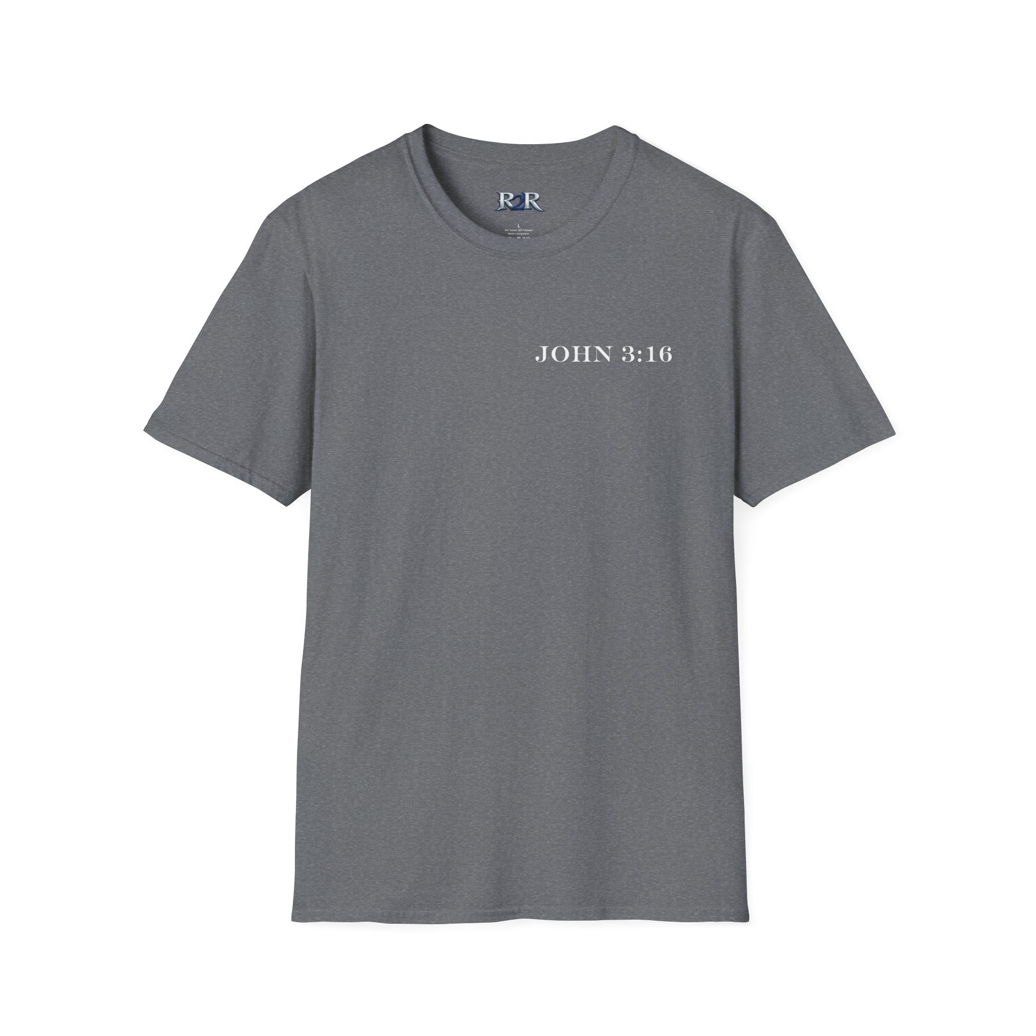 John 3:16 Cross T-Shirt — Christian Faith Bible Verse Tee
