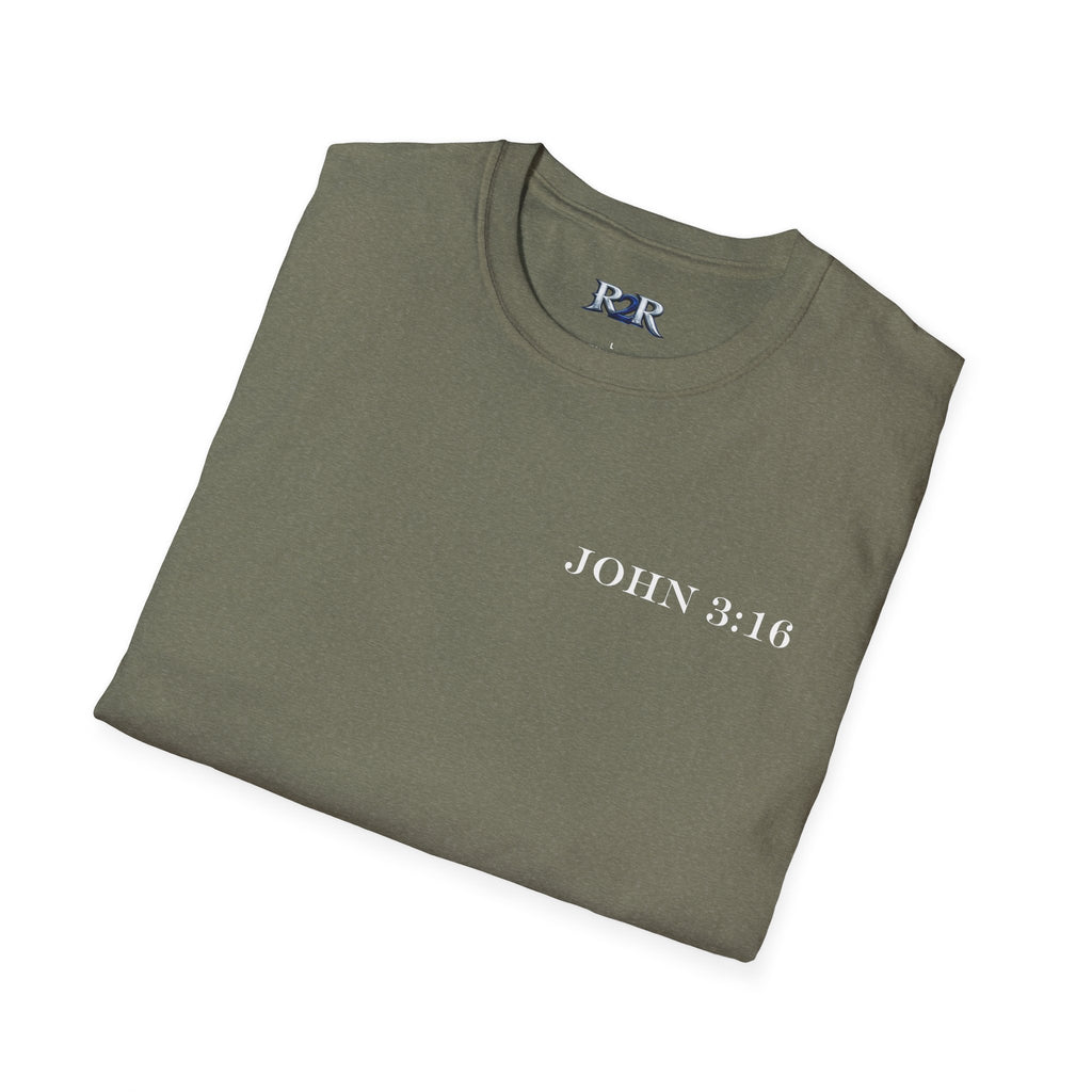 John 3:16 Cross T-Shirt — Christian Faith Bible Verse Tee