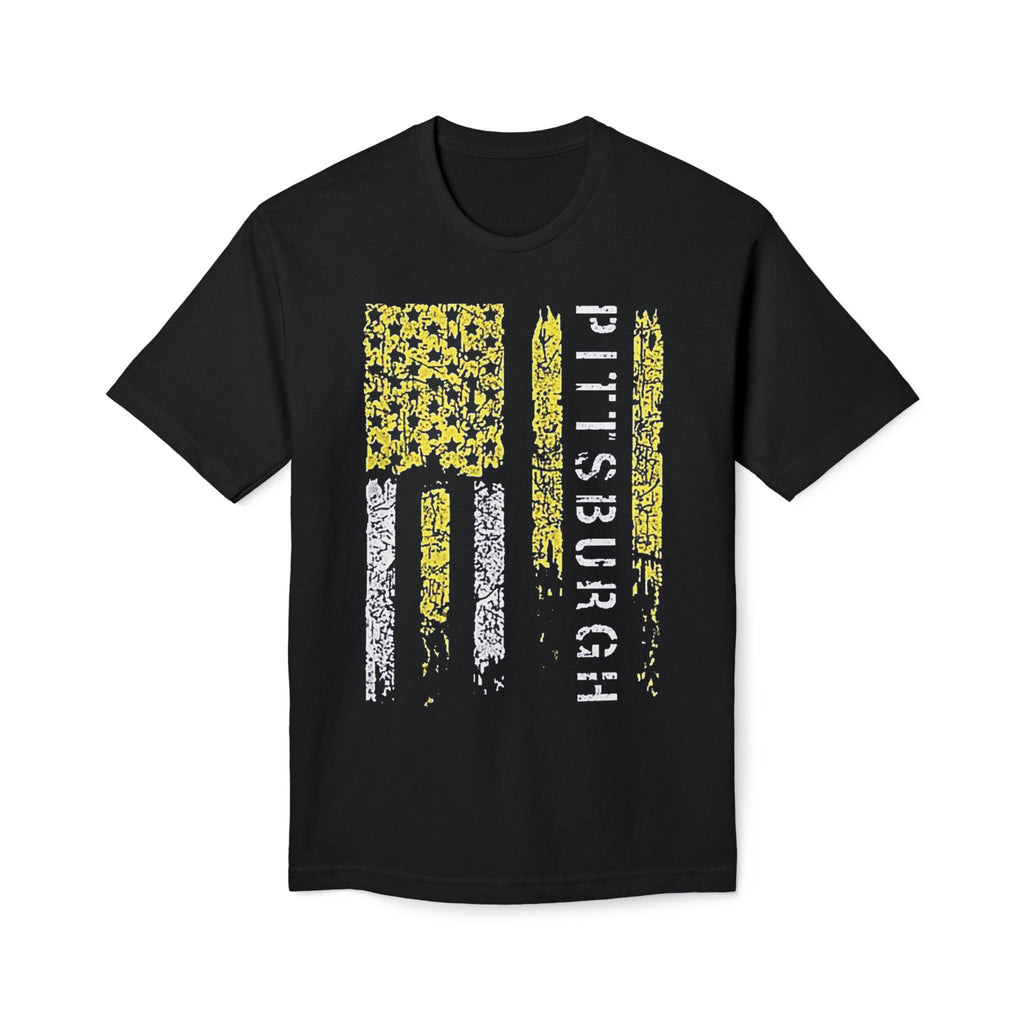 Pittsburgh Distressed Flag T-Shirt — Retro Steel City Graphic Tee