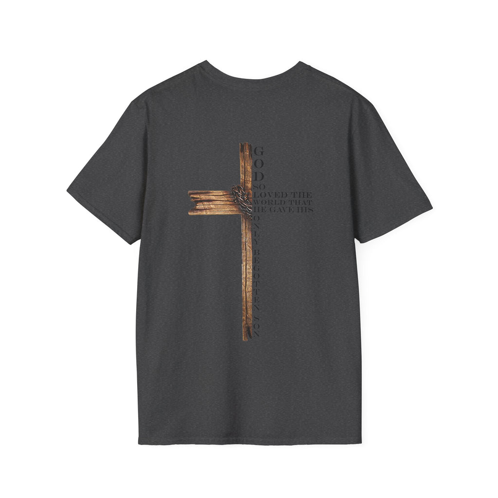 John 3:16 Cross T-Shirt — Christian Faith Bible Verse Tee