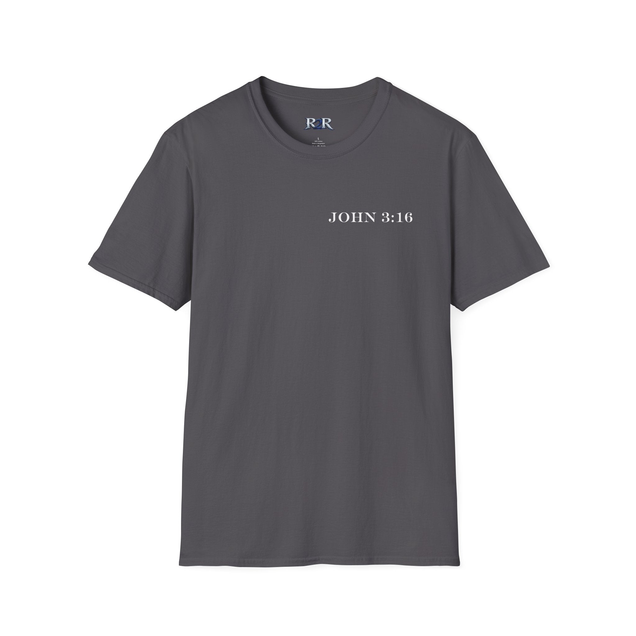 John 3:16 Cross T-Shirt — Christian Faith Bible Verse Tee