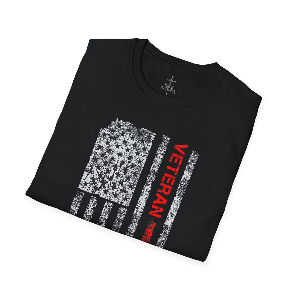 Veteran Tribute Unisex Softstyle T-Shirt - Patriotic Design