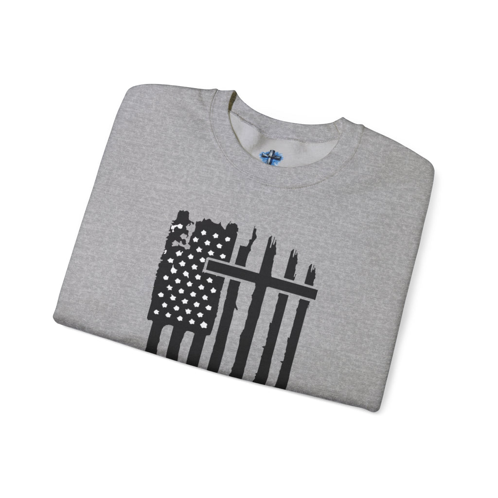Patriotic Distressed Sweatshirt