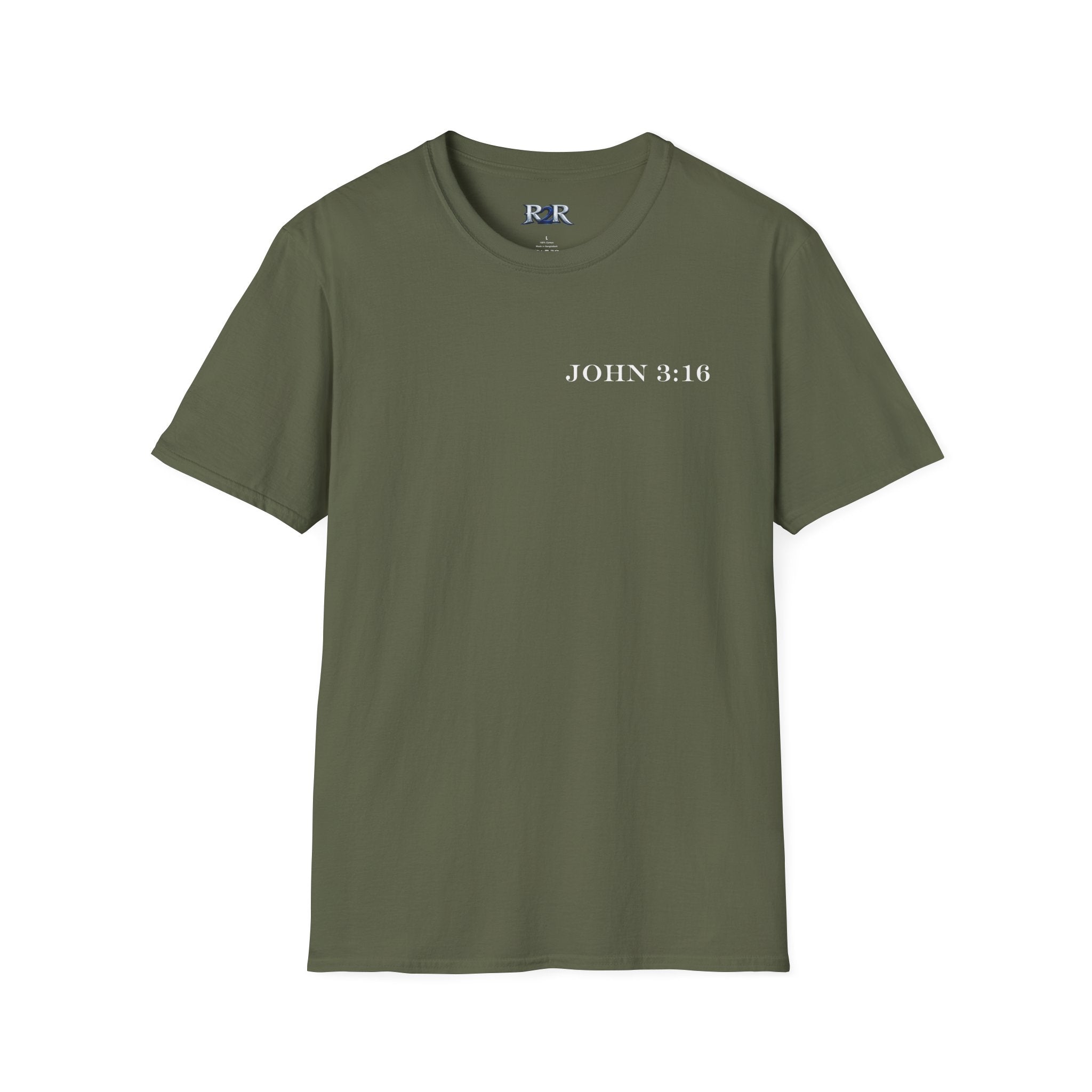 John 3:16 Cross T-Shirt — Christian Faith Bible Verse Tee