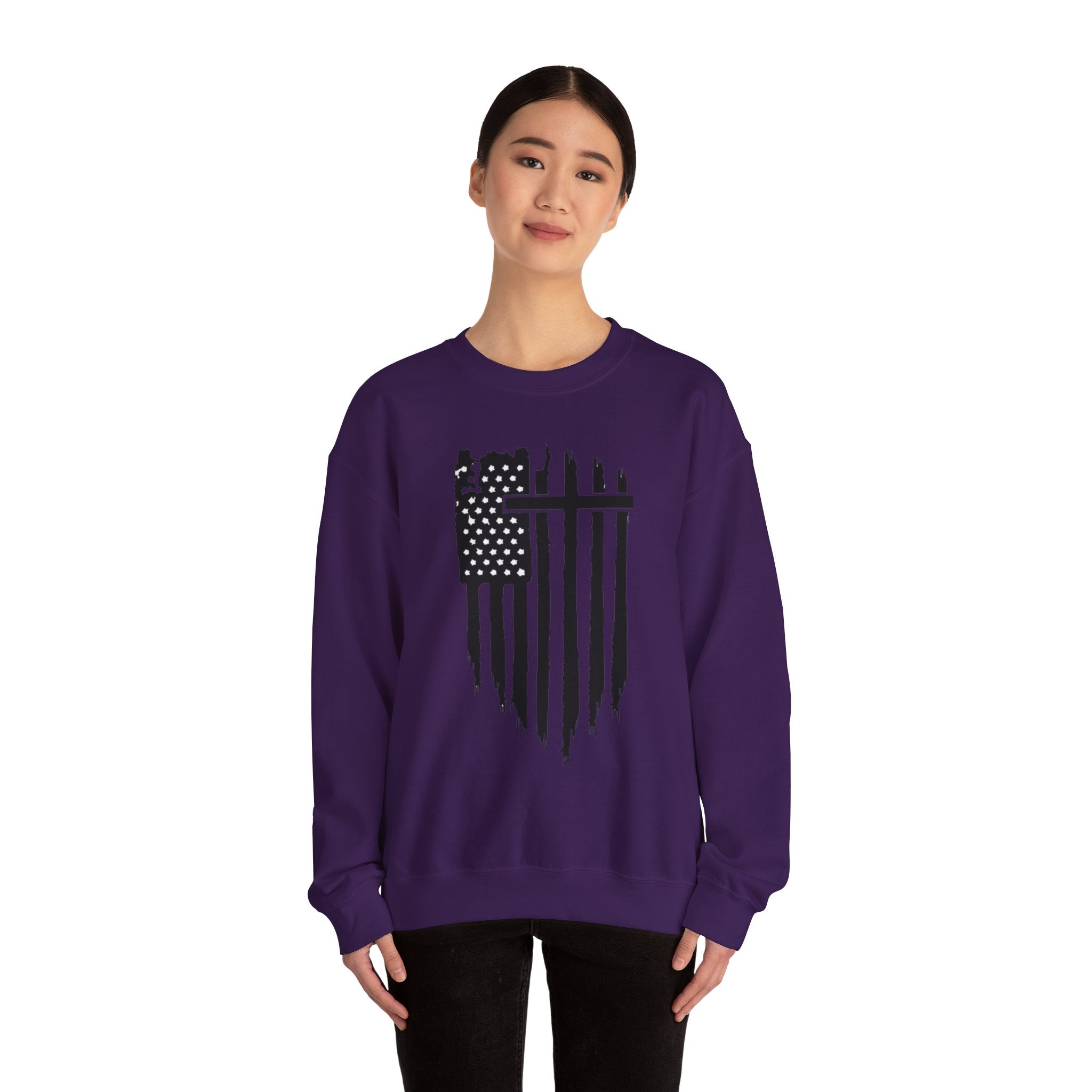 Patriotic Distressed Sweatshirt